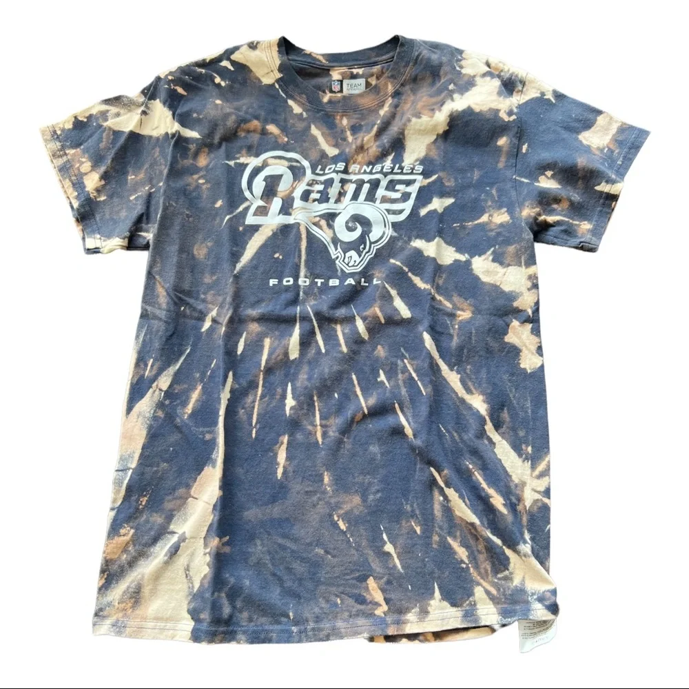 Repurposed bleached tee LA Rams - Picture 1 of 3